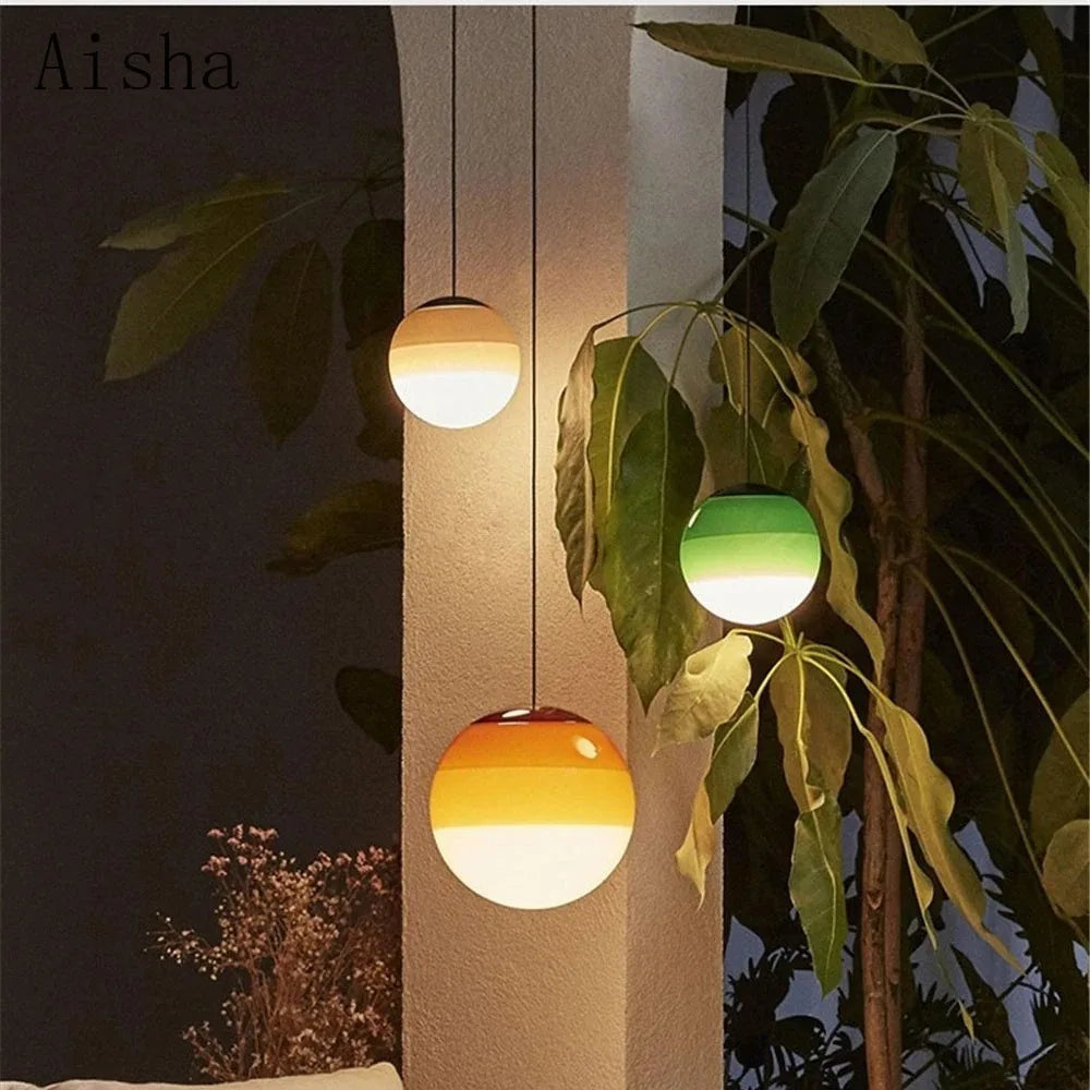 suspension en verre style nordique pour intérieur moderne - vue 3 sur 12
