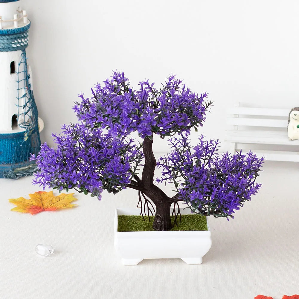 plantes artificielles décoratives bonsaï en pot pour jardin zen - vue 7 sur 25