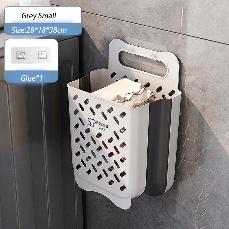 panier de rangement pliable à suspendre pour linge sale - vue 11 sur 19