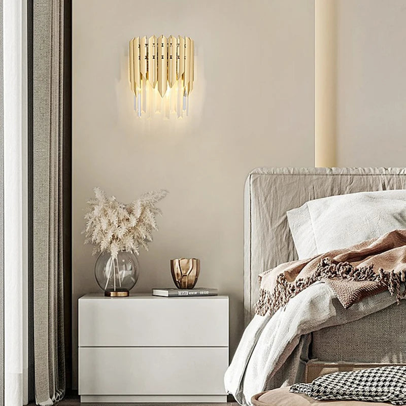 luxe et modernes applique murale en cristal pour hôtel - vue 3 sur 11