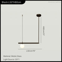 Lustre de salon minimaliste moderne