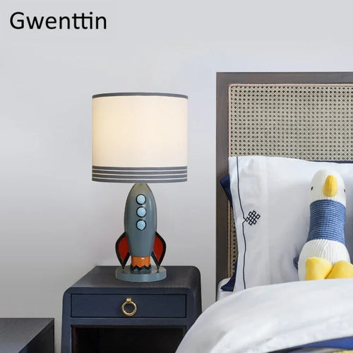 lampe de bureau fusée méditerranéenne décoration artistique nordique - vue 2 sur 7