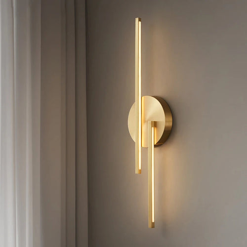 laiton led applique murale minimaliste pour restaurant - vue 2 sur 10