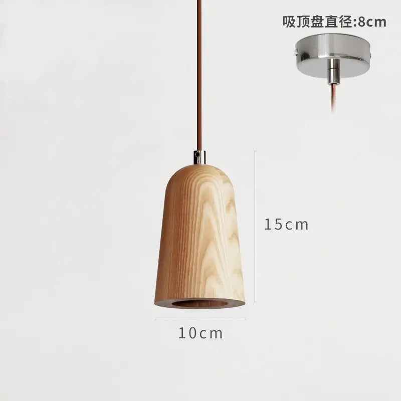 suspension en bois massif style nordique pour décoration intérieure - vue 6 sur 14