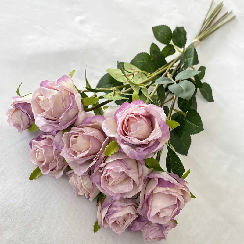 bouquet de roses artificielles pour décoration de mariage et jardin - vue 11 sur 11