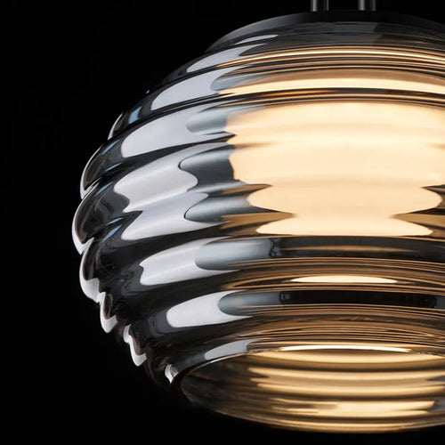 lampe de chevet suspendue design moderne en verre LED - vue 7 sur 7