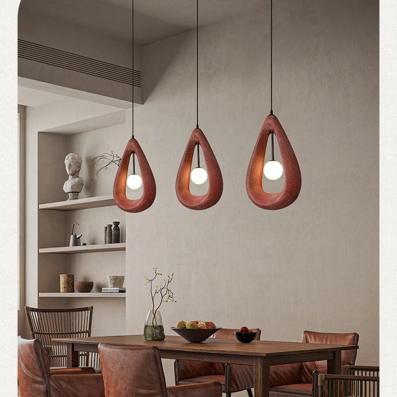 lustre led japonais créatif pour décoration intérieure artistique - vue 4 sur 18
