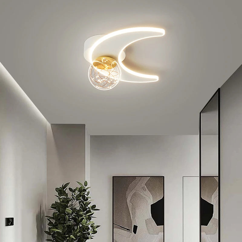 Plafonnier d'intérieur LED étoile et lune - vue 7 sur 8