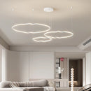lustre led moderne monté au plafond en acrylique