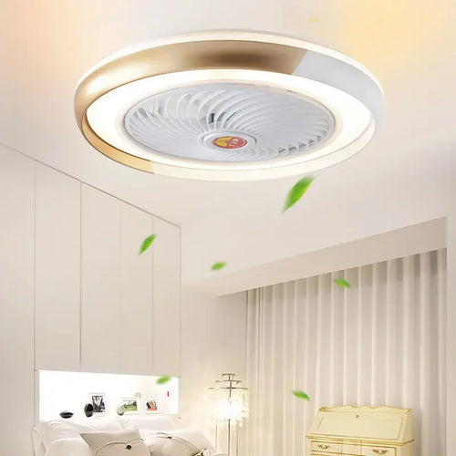 ventilateur de plafond intelligent bluetooth avec lumière télécommande - vue 3 sur 16