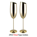 Verre champagne inox texturé coupe élégante bar fête