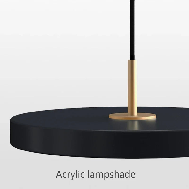 Suspension LED moderne avec disque d'étude - vue 6 sur 12
