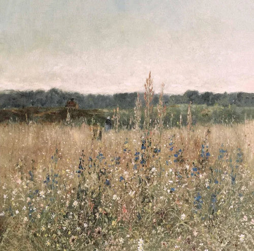 affiche d'art vintage tournesol et fleurs sauvages décorative