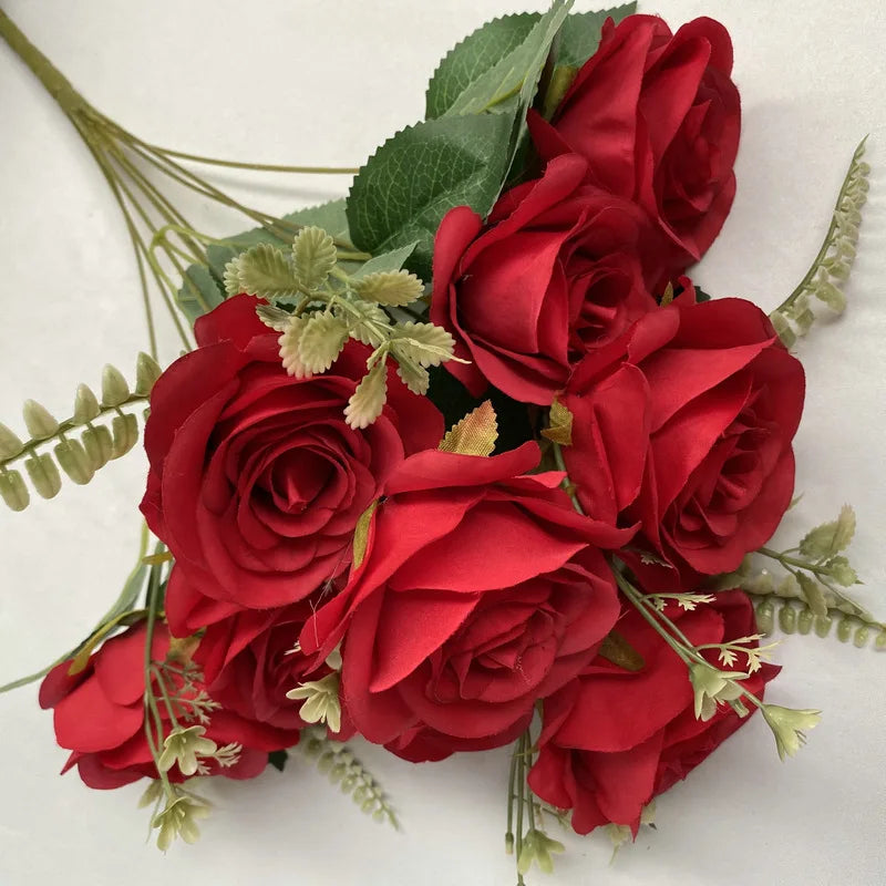 bouquets de roses artificielles pour décoration intérieure et extérieure - vue 5 sur 17