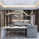 lustre moderne design cristal pour salle à manger éclairage intérieur