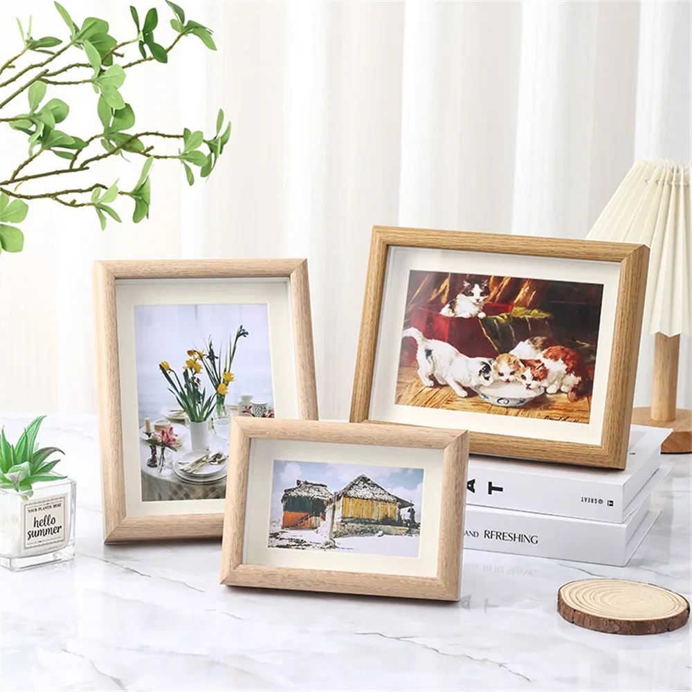 cadre photo en bois pour portraits de famille et souvenirs - vue 5 sur 9