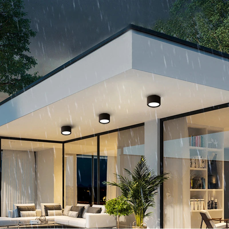 plafonnier étanche led haute luminosité pour extérieur - vue 4 sur 14