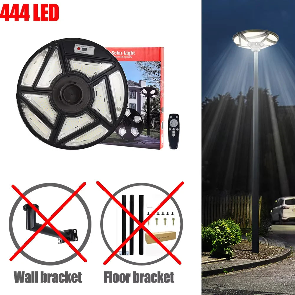 lampe solaire ronde pour jardin et éclairage extérieur - vue 14 sur 17