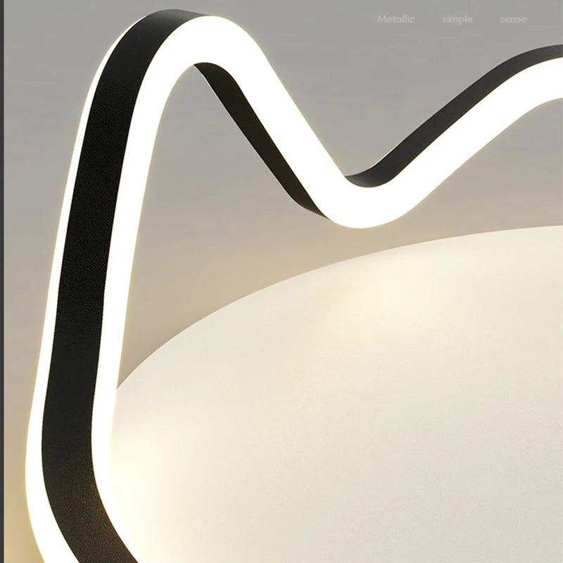 Plafonnier moderne à LEDs lumière pour salon chambre salle à manger étude cuisine - vue 7 sur 18