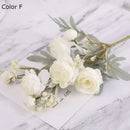 bouquet de roses artificielles en tissu pour déco mariage et maison