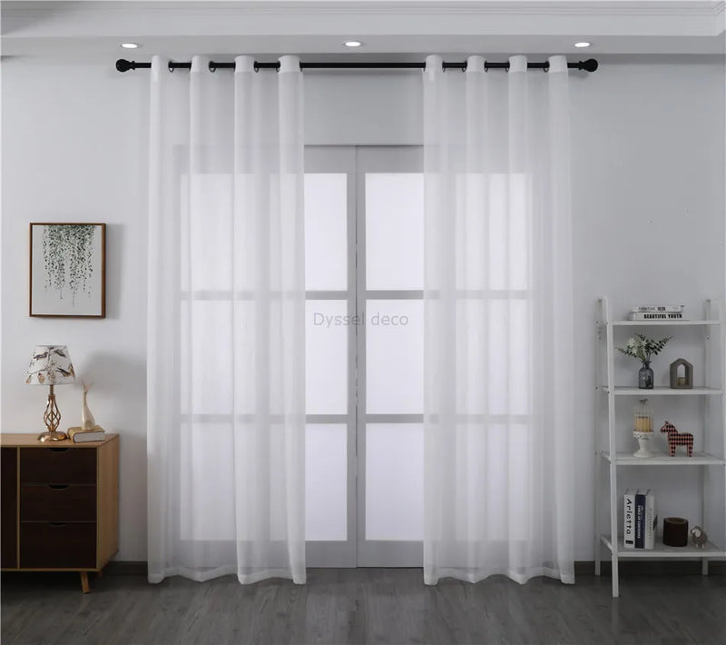 Voilage rayé style européen léger pour salon chambre