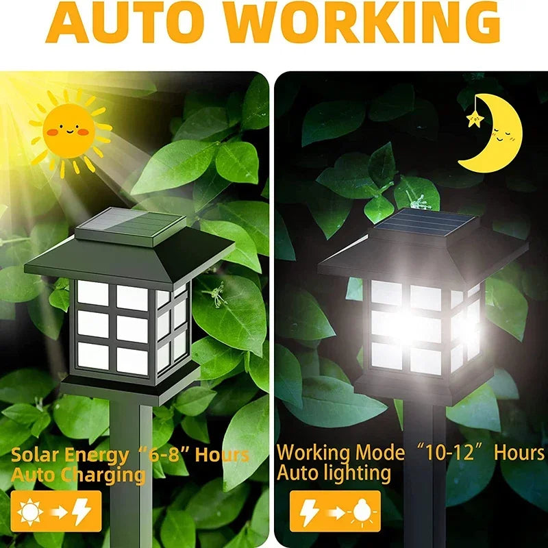 lot de lampes solaires led pour éclairage extérieur décoratif de jardin - vue 3 sur 8