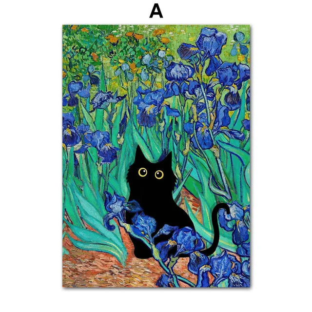 peinture humoristique de style impressionniste pour décoration murale