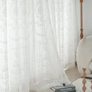 Voilage tulle brodé style européen pour salon fenêtres