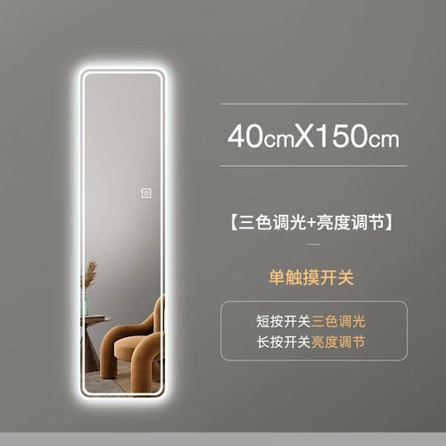 miroir intelligent grand format pour décoration intérieure