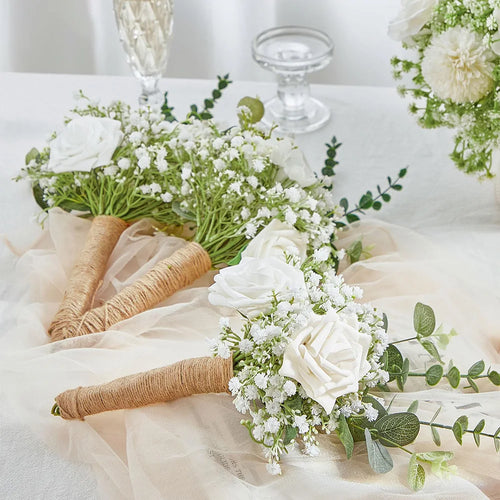 lot de 10 ou 15 fleurs artificielles gypsophile pour décoration mariage - vue 9 sur 9