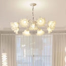 lustre à fleurs médiéval style nordique pour intérieur élégant
