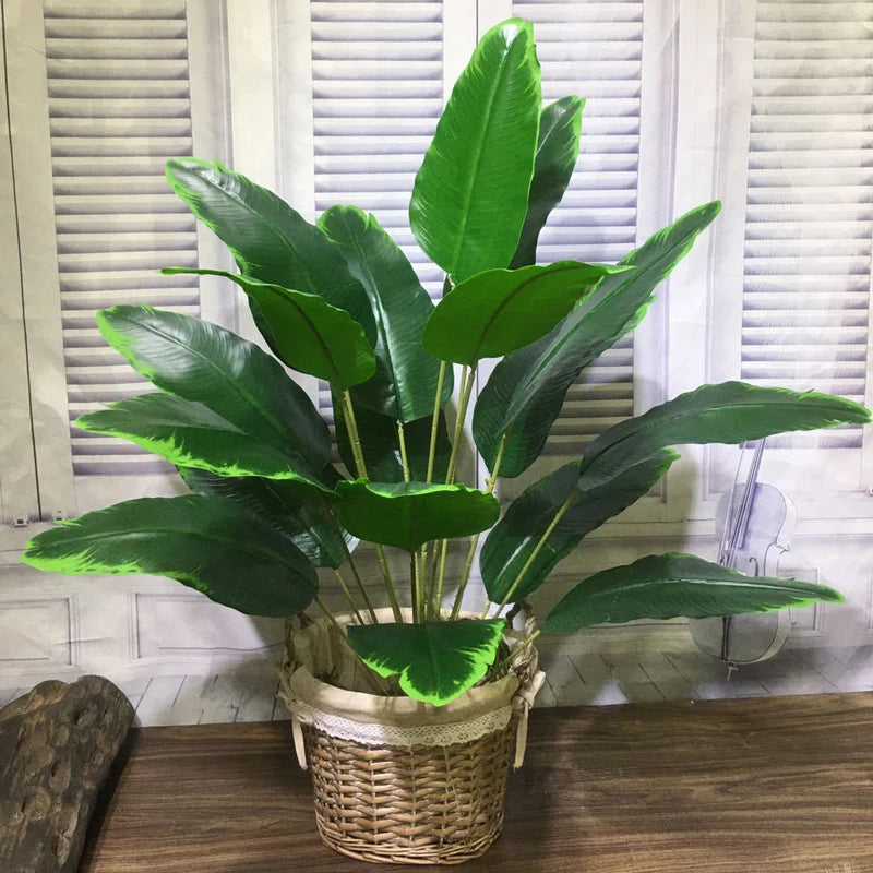 plantes artificielles tropicales feuilles de palmier pour décoration intérieure - vue 6 sur 7