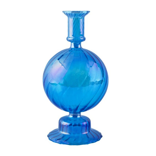 bougeoirs rétro coniques haut en verre pour décoration