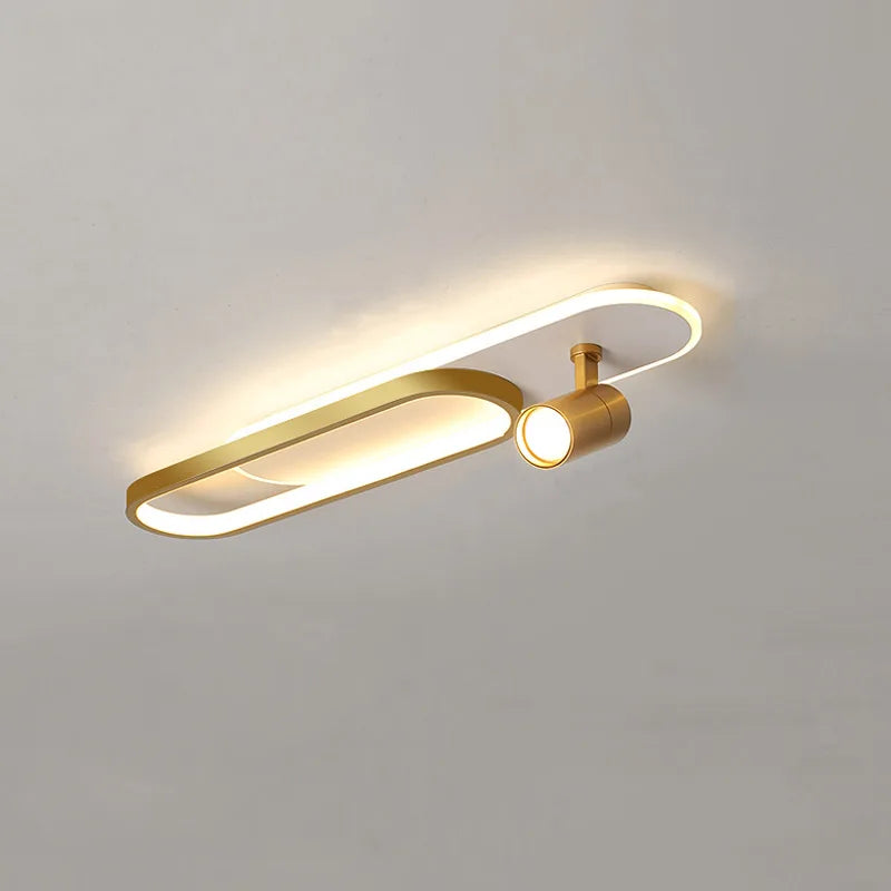 lampe de plafond moderne à leds avec projecteur décoratif - vue 5 sur 12