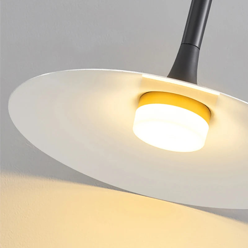 lustre moderne en forme de corne lumineuse led pour décoration intérieure