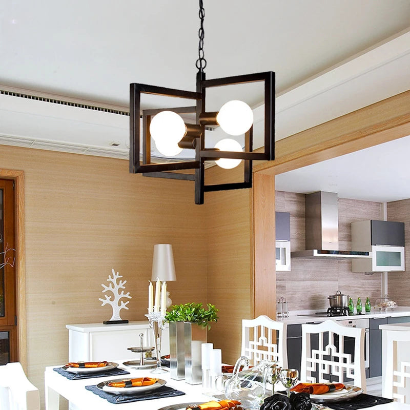 suspension industrielle vintage avec cordon et girouette
