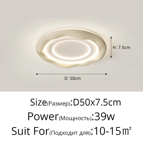 plafonniers à led modernes pour un éclairage intérieur créatif - vue 12 sur 14