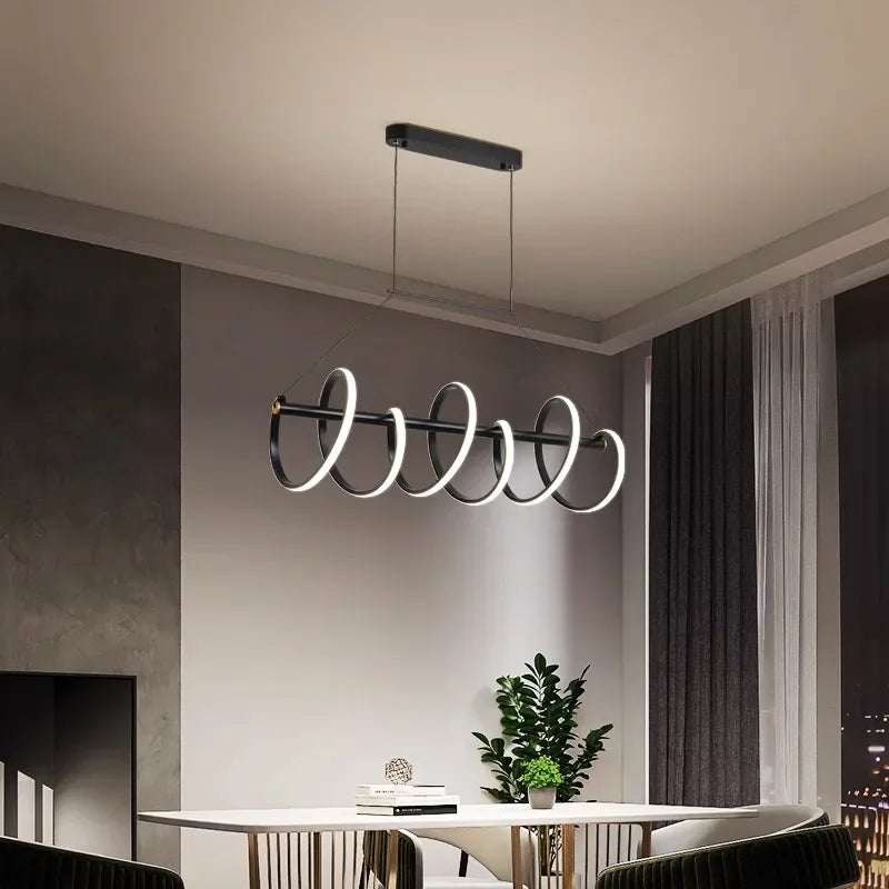 lustre moderne suspension éclairage intérieur suspension - vue 3 sur 6