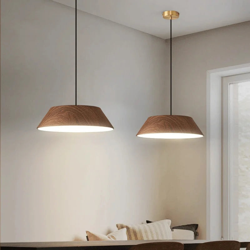 lustre noyer salle manger plafond bar - vue 7 sur 8