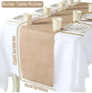Chemin de table en lin style champetre rustique