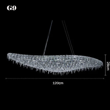 lustre en cristal décoratif pour éclairage intérieur élégant - vue 15 sur 15