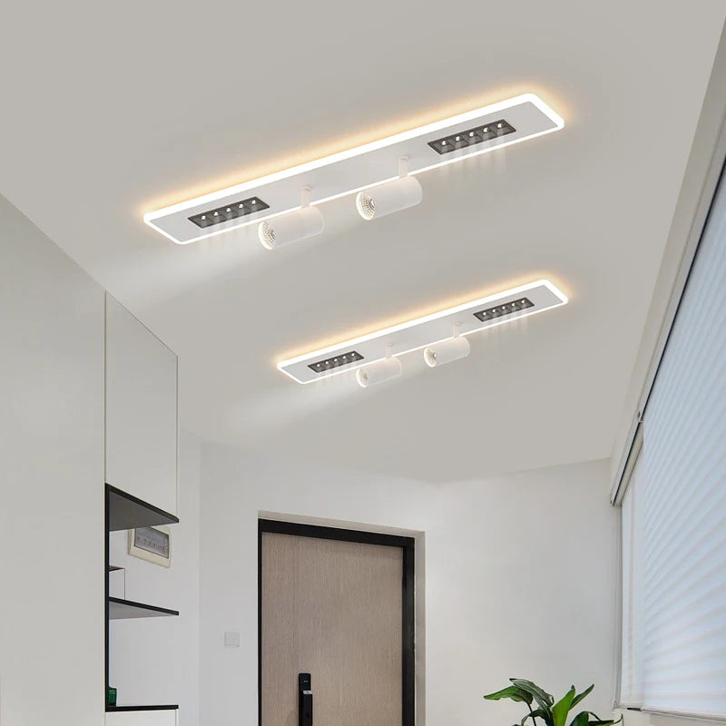 plafonnier led simple spot longue bande trois couleurs - vue 5 sur 10