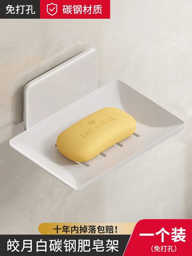 porte-savon mural en aluminium pour rangement pratique et moderne - vue 7 sur 9