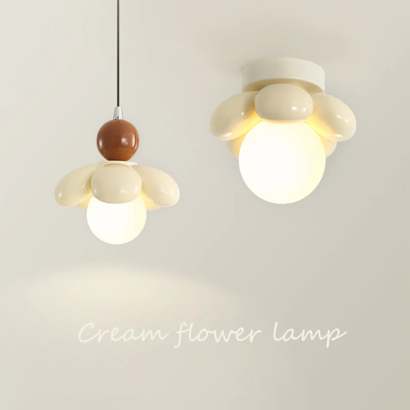 lustre suspension moderne en forme de fleur pour restaurant