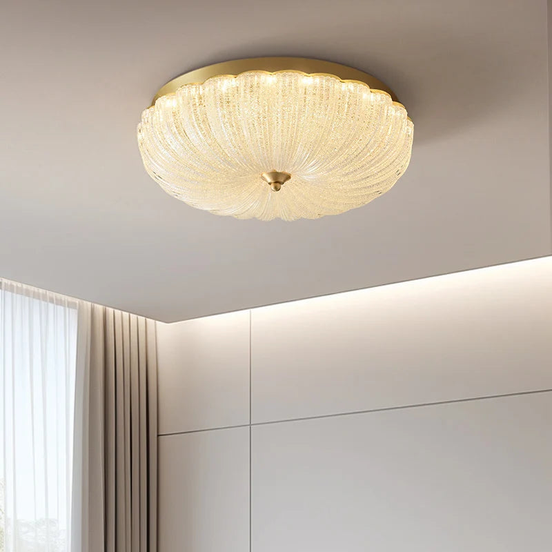 Warm and romantic children's room bedroom ceiling lamp, cream air, master bedroom ceiling light - vue 6 sur 7