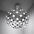 Postmoderne Créatif Noir Et Blanc Pièces D'échecs Suspension Lumière Grille Lustre Suspension Pour Salle à manger Salon Lumière Lampe À Led