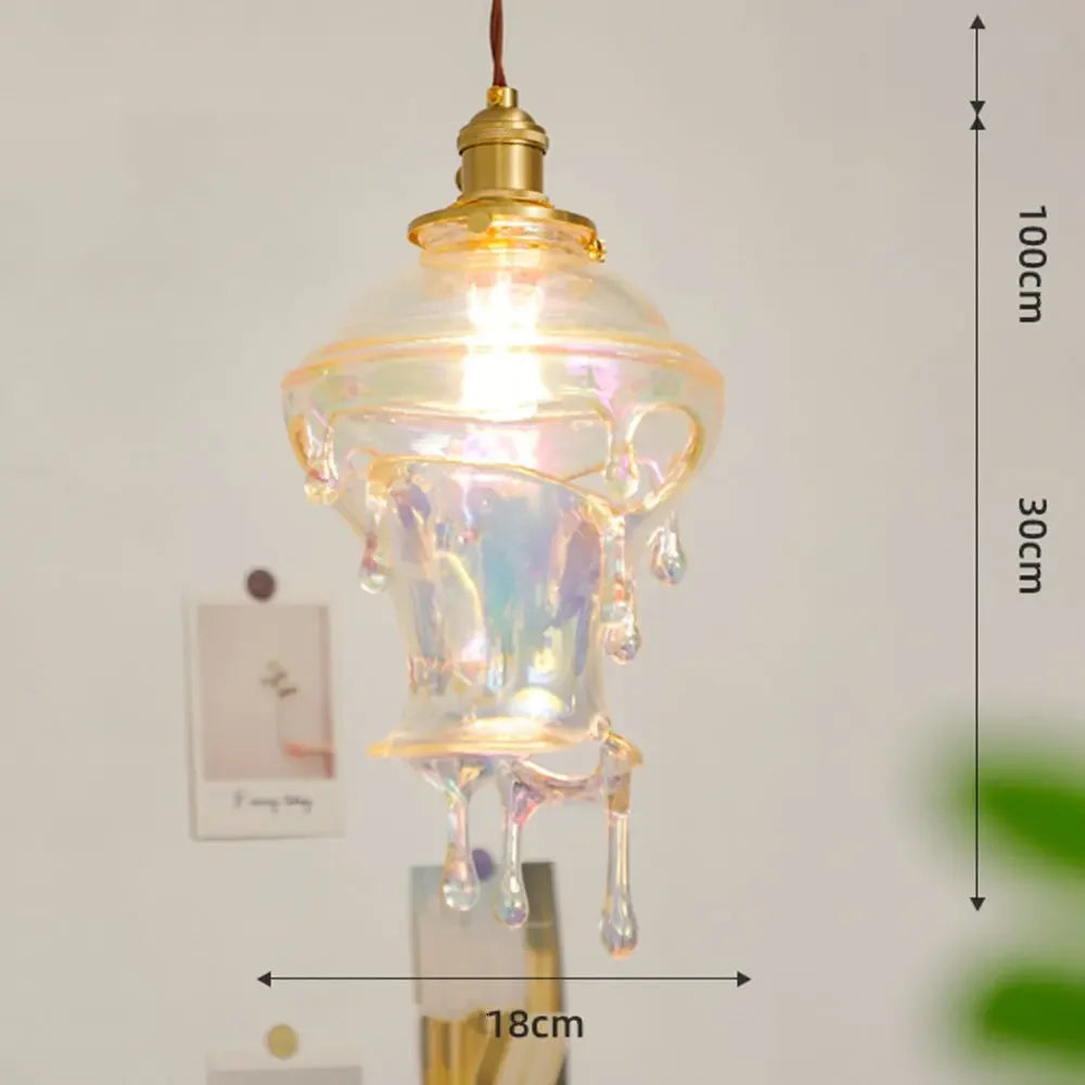 lampe créative gouttelettes de bougie design rétro pour décoration artistique - vue 9 sur 10