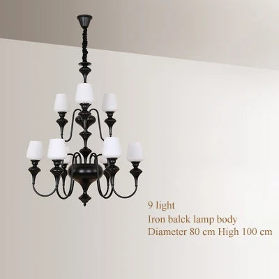 lustre en cuivre avec abat jour en verre élégant et moderne - vue 18 sur 22