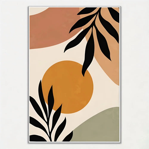 affiche papier palmier décoration artistique pour intérieur