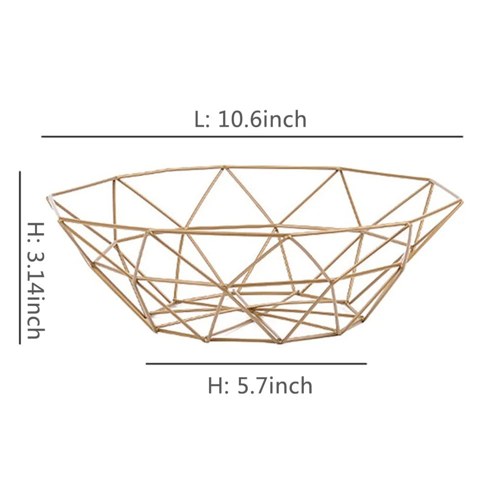 panier à fruits en fer multi-tailles pour rangement divers - vue 14 sur 14